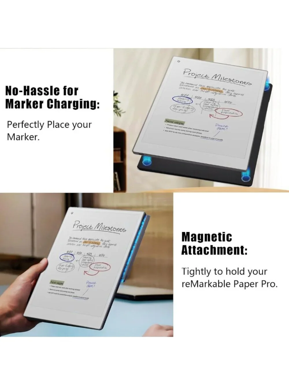 Stylish Black Case for Remarkable Paper Pro 11.8